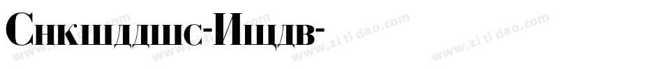 Cyrillic-Bold字体转换