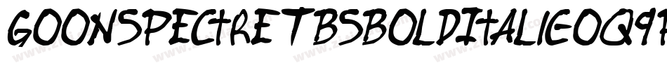 GoonSpectreTbsBoldItalic-Oq9P字体转换