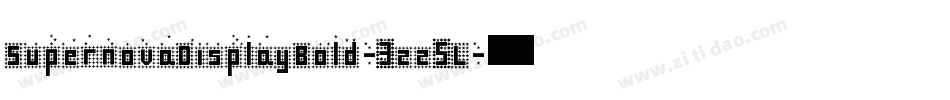 SupernovaDisplayBold-3zz5L字体转换