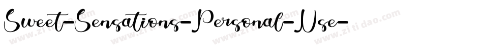 Sweet-Sensations-Personal-Use-1字体转换