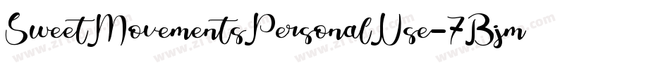 SweetMovementsPersonalUse-7BjmV字体转换