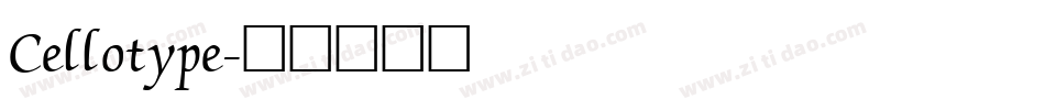 Cellotype字体转换