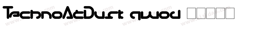 TechnoAtDusk-qwod字体转换