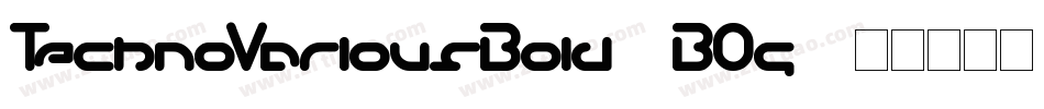 TechnoVariousBold-7BOg4字体转换