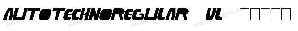 AutoTechnoRegular-0VL9字体转换