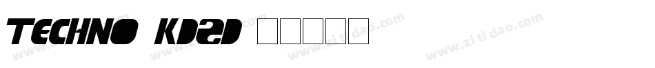 Techno-KdzD字体转换
