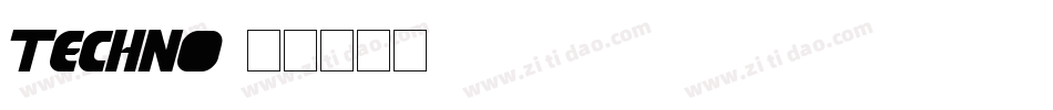 Techno字体转换
