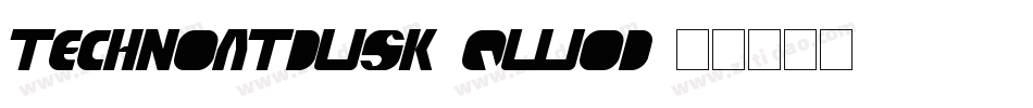 TechnoAtDusk-qwod字体转换