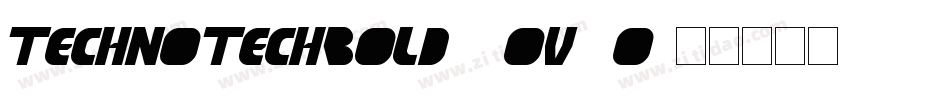 TechnoTechBold-2Ov9o字体转换