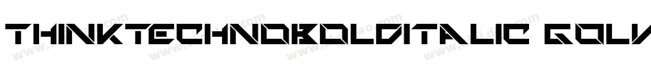 ThinkTechnoBoldItalic-GOlwP字体转换