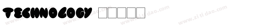 Technology字体转换