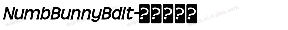 NumbBunnyBdIt字体转换
