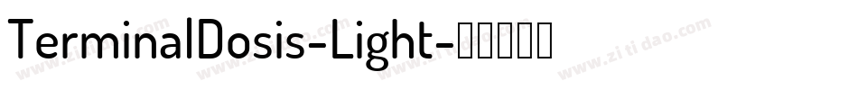 TerminalDosis-Light字体转换