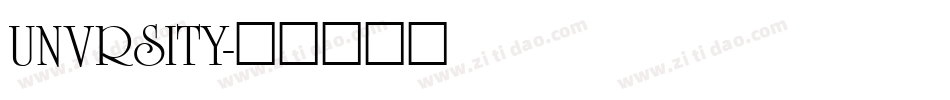 UNVRSITY字体转换