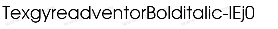 TexgyreadventorBolditalic-lEj0字体转换
