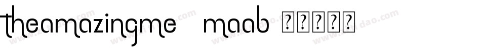 TheAmazingMe-8MaaB字体转换