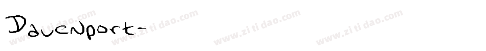 Davenport字体转换