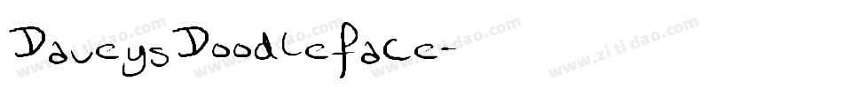 DaveysDoodleface字体转换