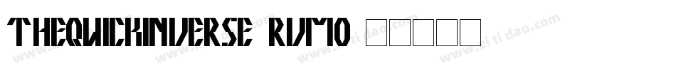 TheQuickInverse-rVmO字体转换