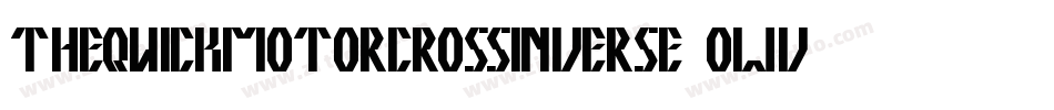 TheQuickMotorcrossInverse-owv5A字体转换
