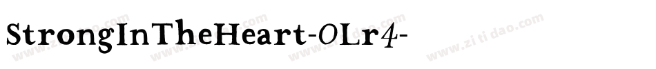 StrongInTheHeart-0Lr4字体转换