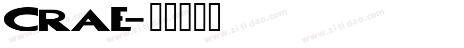 CRAE字体转换