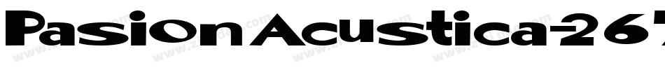 PasionAcustica-267e字体转换