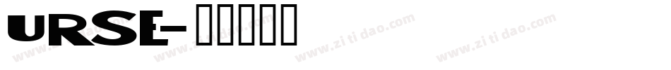 URSE字体转换