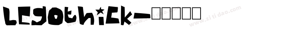 Legothick字体转换