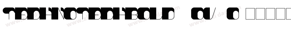 TechnoTechBold-2Ov9o字体转换