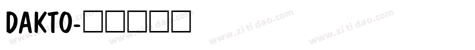 DAKTO字体转换