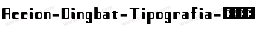 Accion-Dingbat-Tipografia字体转换