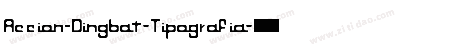 Accion-Dingbat-Tipografia字体转换