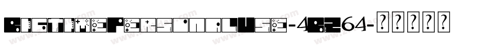 BigtimePersonalUse-4BZ64字体转换
