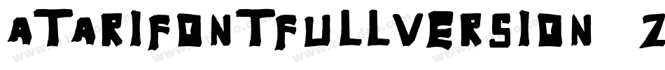 AtariFontFullVersion-ZJ23字体转换