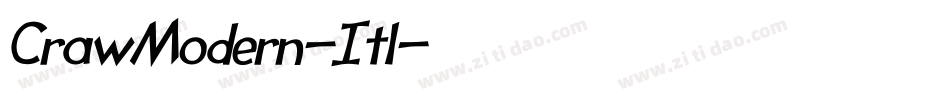 CrawModern-Itl字体转换
