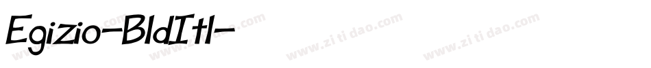 Egizio-BldItl字体转换