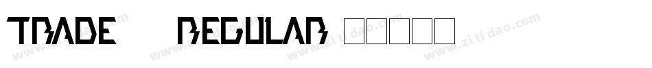 Trade01-Regular字体转换