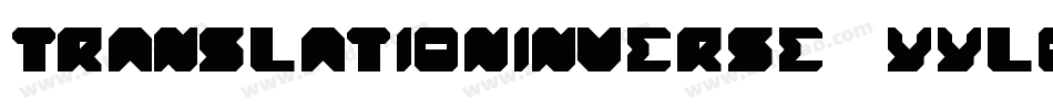 TranslationInverse-6Yylo字体转换
