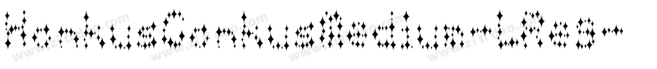HonkusConkusMedium-LReg字体转换