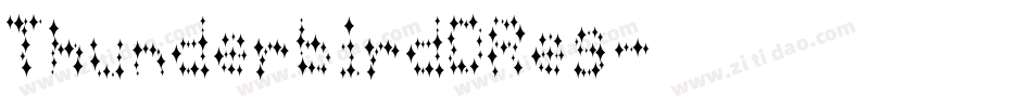 ThunderbirdDReg字体转换