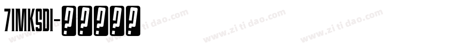 71MKSD1字体转换