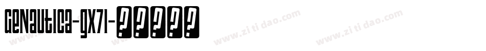 GeNautica-gx71字体转换