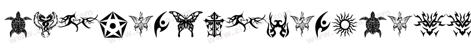 TribalAnimalsTattooDesigns-qyJ6字体转换