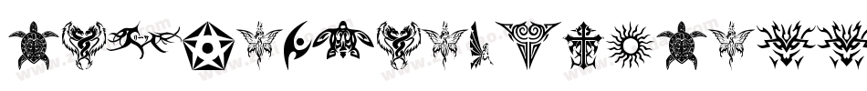 TribalDragonsTattooDesigns-V05y字体转换