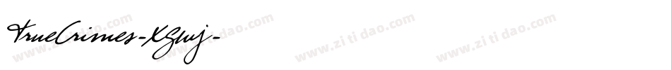 TrueCrimes-XGwj字体转换