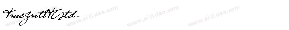 TrueGritITCStd字体转换