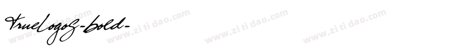 TrueLogoG-Bold字体转换