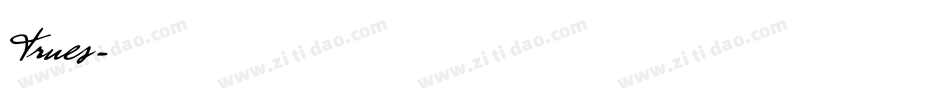 Trues字体转换