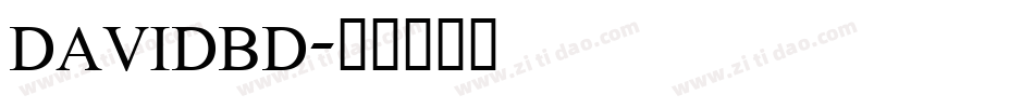DAVIDBD字体转换